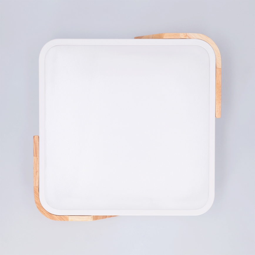 BRILAGI - LED stropna svetiljka PILANA LED/24W/230V hrast/bela 32x32 cm