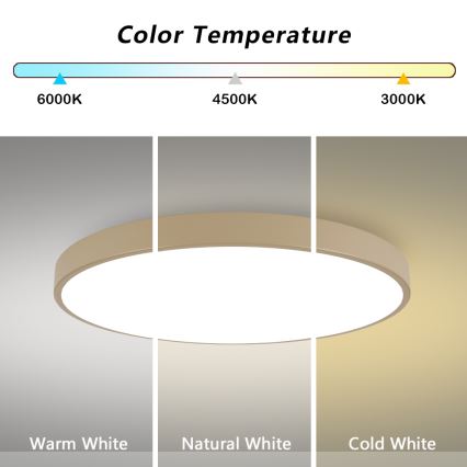 Brilagi - LED plafonsko svetlo POOL LED/128W/230V 3000/4500/6000K prečnik 100 cm bež