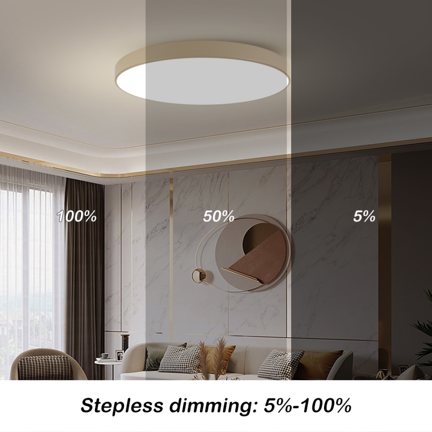 Brilagi - LED plafonsko svetlo POOL LED/128W/230V 3000/4500/6000K prečnik 100 cm bež