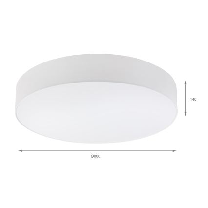 Brilagi - LED stropna svetiljka SIRIJA 6xE27/60W/230V prečnik 80 cm bela