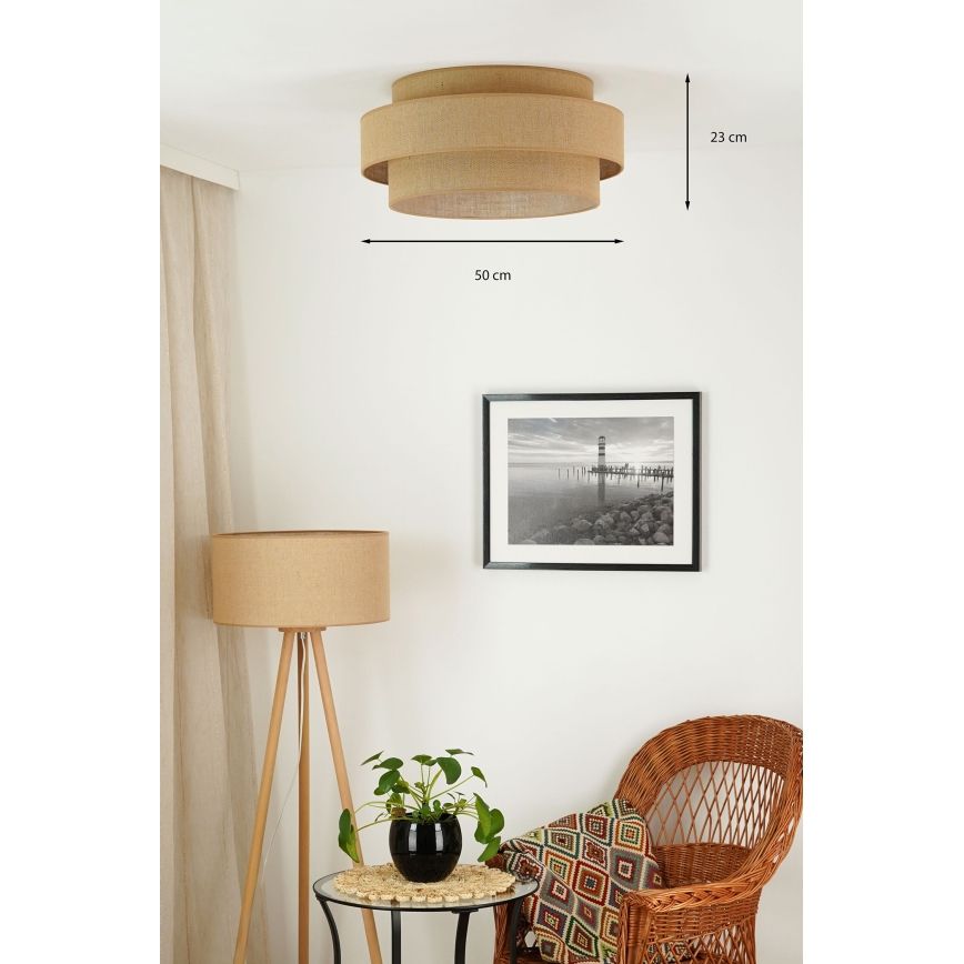 Brilagi - LED plafonsko svetlo SPACE YUTE LED/12W/230V Ø 50 cm 3000K/4000K/6400K bež