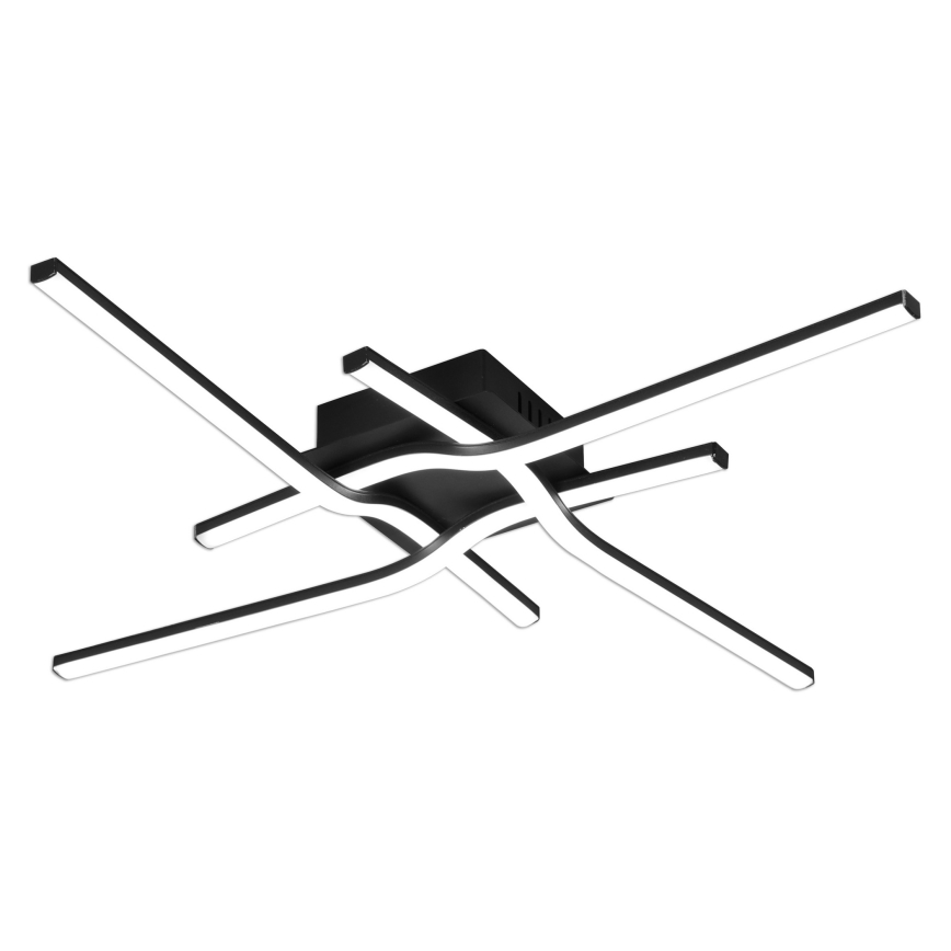 Brilagi - LED plafonijera STRIPES LED/38W/230V 68x68 cm crna