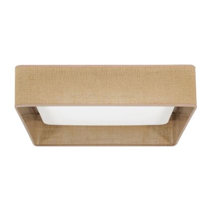 Brilagi - LED plafonsko svetlo VELVET SQUARE LED/24W/230V 43x43 cm braon