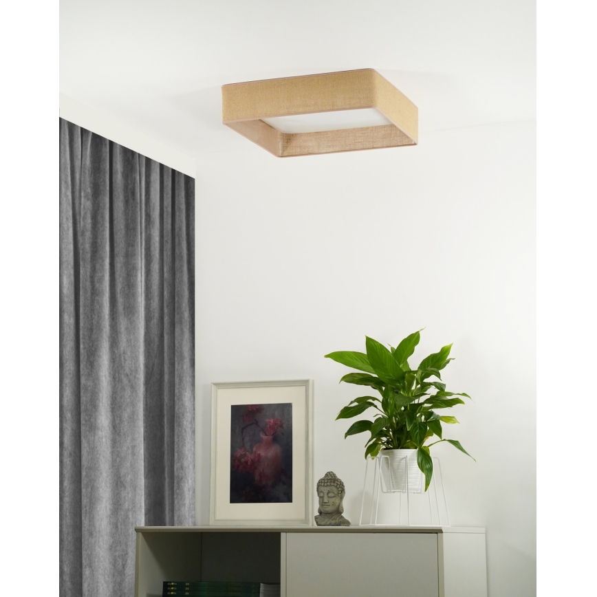 Brilagi - LED plafonsko svetlo VELVET SQUARE LED/24W/230V 43x43 cm braon