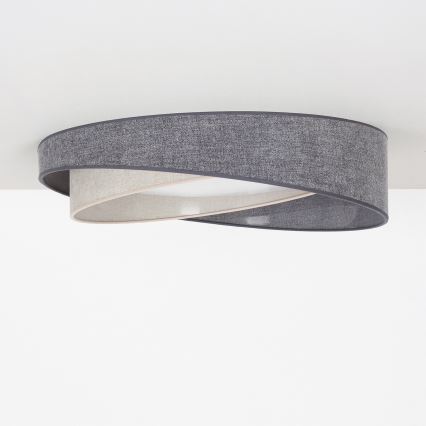 BRILAGI - LED plafonsko svetlo VELVET TWIST LED/24W/230V 4000K prečnik 55 cm siva/krem