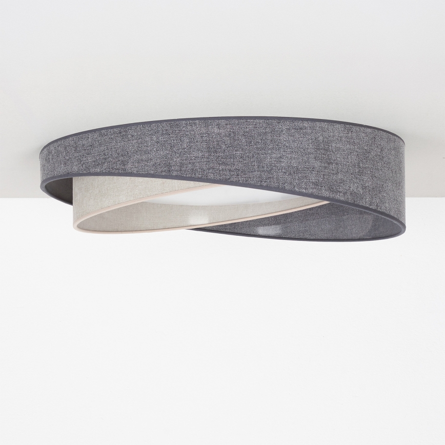 BRILAGI - LED plafonsko svetlo VELVET TWIST LED/24W/230V 4000K prečnik 55 cm siva/krem