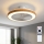 Brilagi - LED stropni ventilator, prigušiva funkcija, LED/38W/230V 50 cm bela/braon + daljinski upravljač