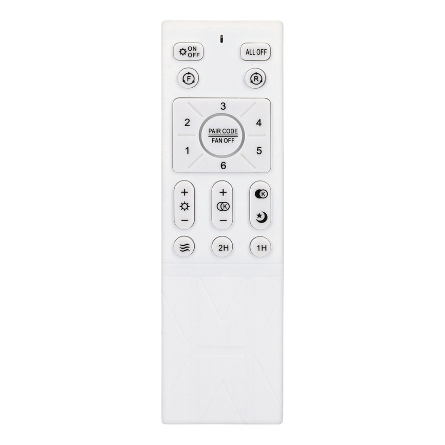 Brilagi - LED prigušiva stropni ventilator LED/30W/230V 3000-6500K bela/smeđa + daljinski upravljač