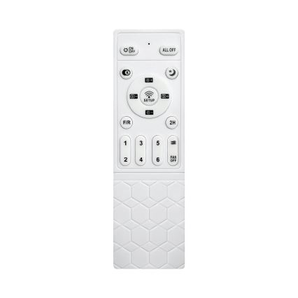 Brilagi - LED prigušiva plafonski ventilator LED/34W/230V 106 cm bela/smeđa + daljinski upravljač