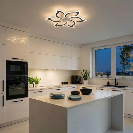 Brilagi - LED prigušiva plafonski ventilator LED/34W/230V 3000-6500K pr. 83 cm crna + daljinski upravljač