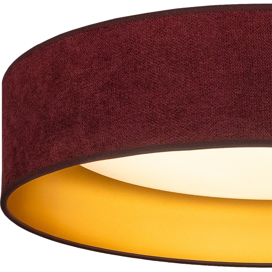Brilagi - LED plafonsko svetlo VELVET SIMPLE LED/36W/230V 3000K prečnika 55 cm bordo/zlatna