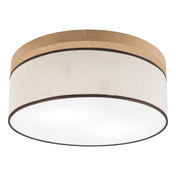 Brilagi - LED stropno svetlo BELLADONNA 2xE27/15W/230V prečnik 40 cm krem/hrast