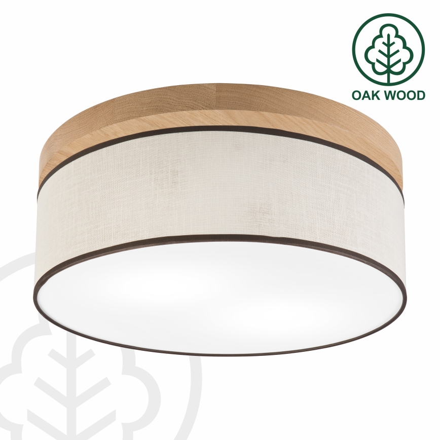 Brilagi - LED stropno svetlo BELLADONNA 2xE27/15W/230V prečnik 40 cm krem/hrast