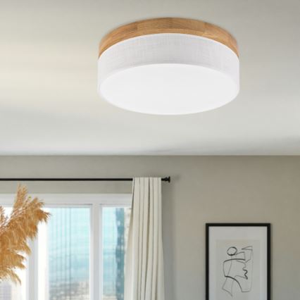 Brilagi - LED stropno svetlo BELLADONNA LED/36W/230V Ø 40 cm bela/hrast