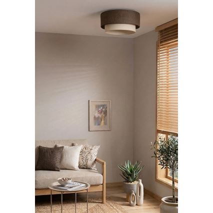 Brilagi - LED stropno svetlo BOHO ECO 1xE27/10W/230V prečnik 40 cm braon/krem