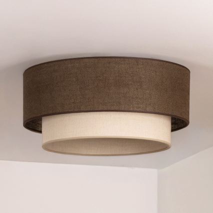 Brilagi - LED stropno svetlo BOHO ECO 1xE27/10W/230V prečnik 40 cm braon/krem