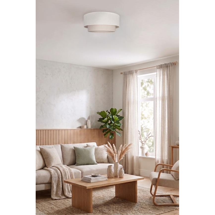Brilagi - LED stropno svetlo BOHO ECO 1xE27/10W/230V Ø 40 cm krem boje