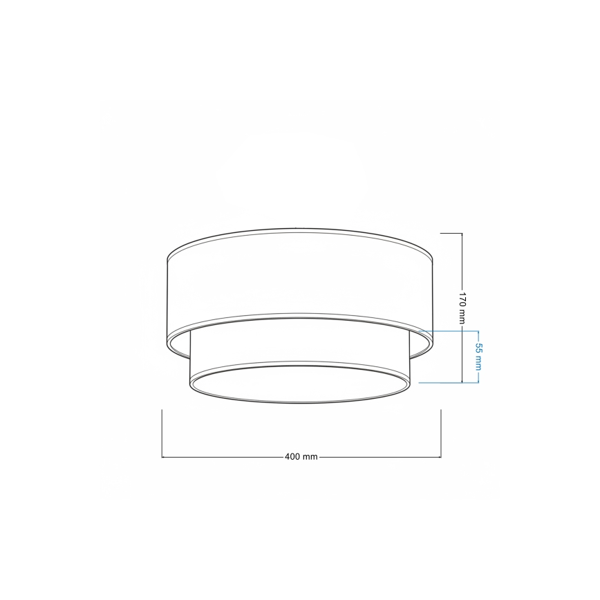 Brilagi - LED stropno svetlo BOHO ECO 1xE27/10W/230V Ø 40 cm krem boje