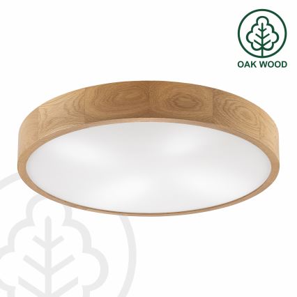 Brilagi - LED stropno svetlo CARVALHO 4xE27/60W/230V hrast, prečnik 57,5 cm