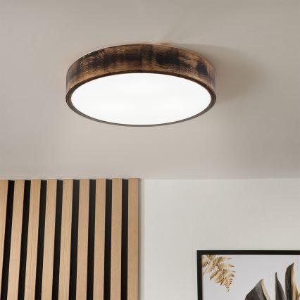 BRILAGI - LED stropno svetlo CARVALHO SMOKEY LED/36W/230V, hrast, prečnik 47,5 cm