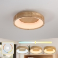 Brilagi - LED stropno svetlo FALCON WOOD MODERN LED/30W/230V 3000/4000/6000K, prečnik 45 cm, drvo