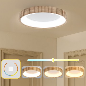 Brilagi - LED stropno svetlo FALCON WOOD MODERN LED/40W/230V 3000/4000/6000K Ø 60 cm drveno