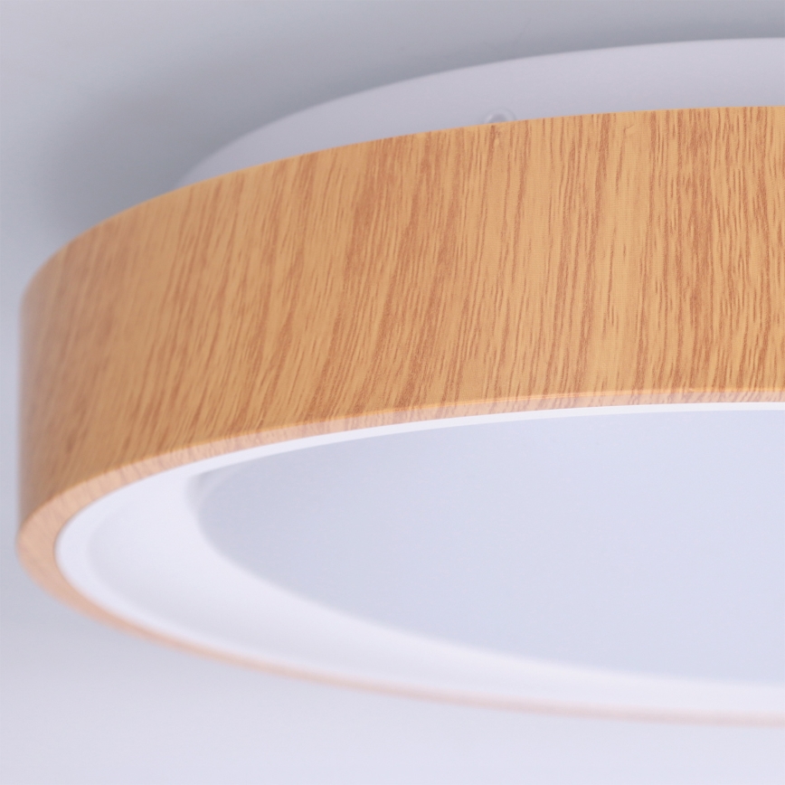 Brilagi - LED stropno svetlo FLOCO LED/24W/230V prečnik 30 cm dekor drveta/belo