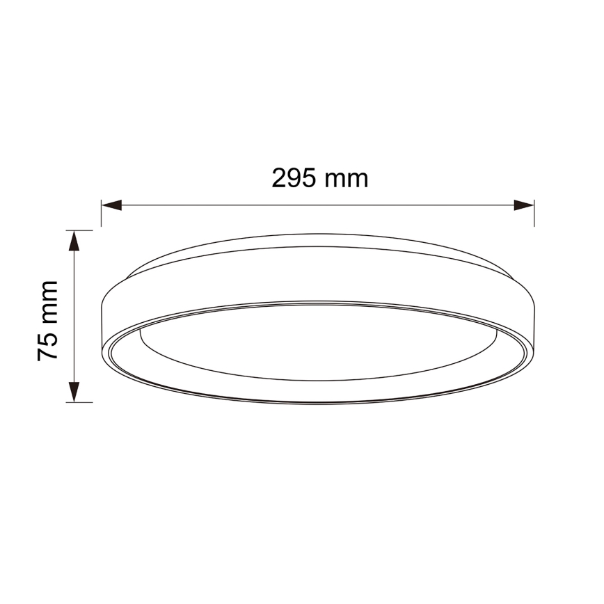 Brilagi - LED stropno svetlo FLOCO LED/24W/230V prečnik 30 cm dekor drveta/belo