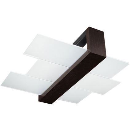 Brilagi - LED plafonsko svetlo HERA 2xE27/7,5W/230V 43x43 cm wenge