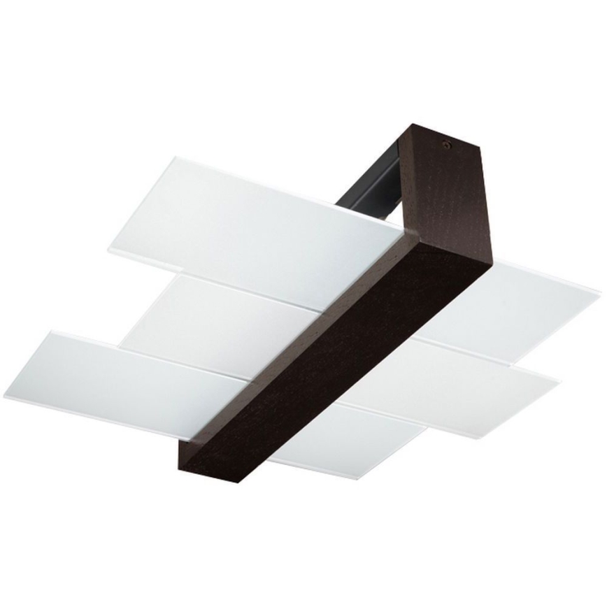 Brilagi - LED plafonsko svetlo HERA 2xE27/7,5W/230V 43x43 cm wenge