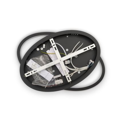 BRILAGI - prigušiva LED plafonska lampa IRIS LED/78W/230V 3000-6000K 37x49 cm crna + daljinski upravljač