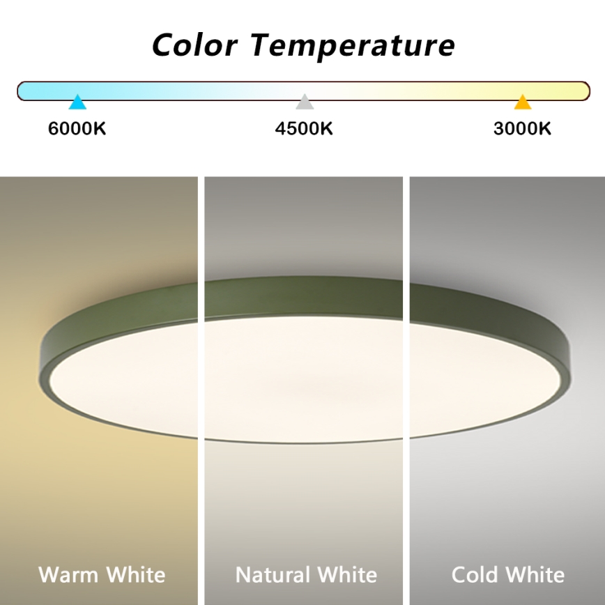 Brilagi - LED plafonsko svetlo POOL LED/100W/230V 3000/4000/6000K prečnik 80 cm zeleno