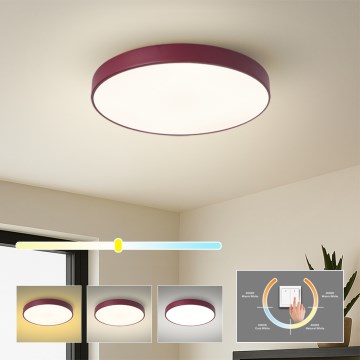 Brilagi - LED stropno svetlo POOL LED/48W/230V 3000/4000/6000K prečnik 40 cm bordo