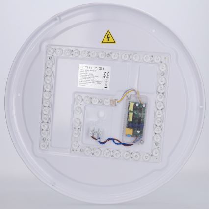Brilagi - LED prigušiva stropna svetiljka COCI LED/48W/230V 3000-6500K prečnik 39 cm drveni dekor/crna + daljinski upravljač