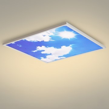 Brilagi - LED stropno svetlo SLIMFRAME SKY LED/58W/230V 60x60 cm srebrna/plava