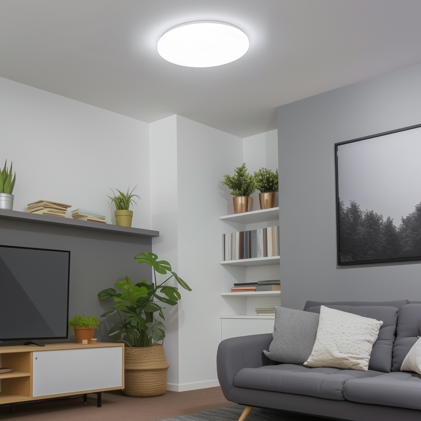Brilagi - LED prigušiva stropna svetiljka SMART LED/24W/230V prečnik 38 cm 2700-6500K Wi-Fi Tuya + daljinski upravljač
