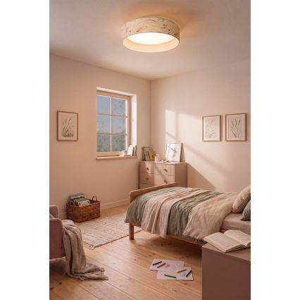 BRILAGI - LED plafonsko svetlo VELVET SIMPLE LED/24W/230V 3000K prečnik 45 cm belo/s cvetnim motivom
