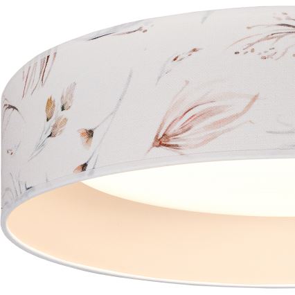BRILAGI - LED plafonsko svetlo VELVET SIMPLE LED/24W/230V 3000K prečnik 45 cm belo/s cvetnim motivom