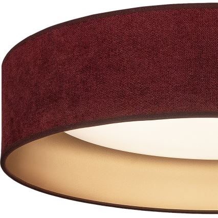 BRILAGI - LED plafonsko svetlo VELVET SIMPLE LED/24W/230V 4000K prečnik 45 cm bordo/zlatna