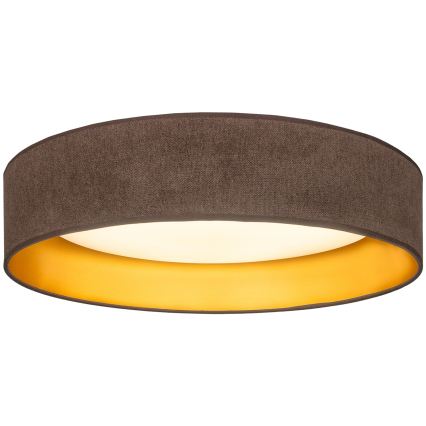 Brilagi - LED plafonsko svetlo VELVET SIMPLE LED/36W/230V 3000K Ø 55 cm braon/zlatno