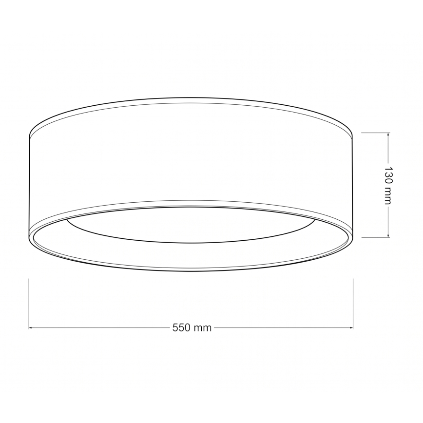 Brilagi - LED plafonsko svetlo VELVET SIMPLE LED/36W/230V 3000K Ø 55 cm braon/zlatno