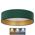 Brilagi - LED stropno svetlo VELVET STAR LED/24W/230V, prečnik 40 cm, 3000K/4000K/6400K, zelena/zlatna