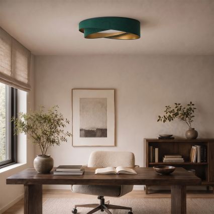 BRILAGI - LED plafonsko svetlo VELVET TWIST LED/24W/230V 4000K prečnik 55 cm zelena/zlatna