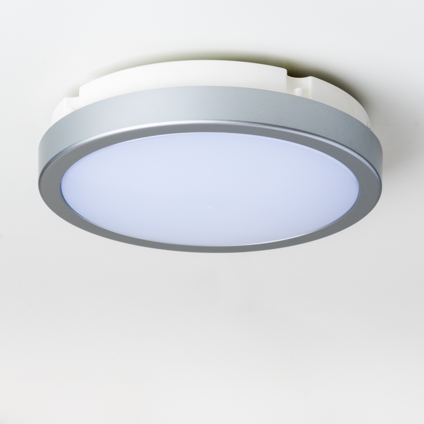 Brilagi - LED stropno svetlo za kupatilo PERA, 18W/230V, prečnika 22 cm, IP65, srebrna