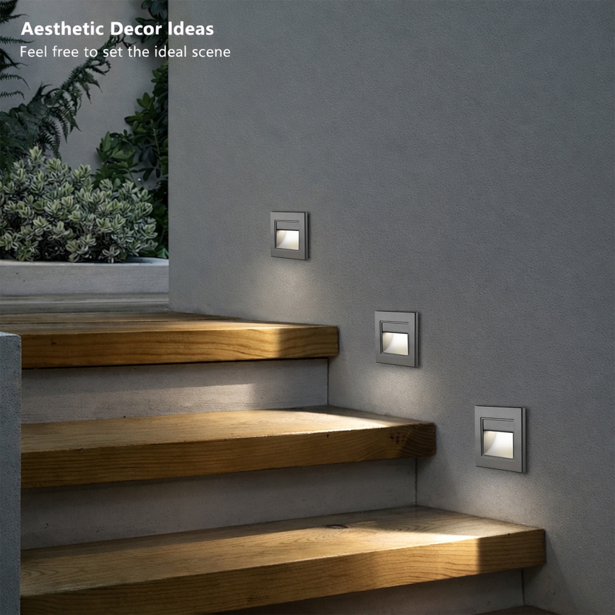 Brilagi - LED svetiljka za stepenište STEP LIGHT LED/1,5W/230V IP44 antracit