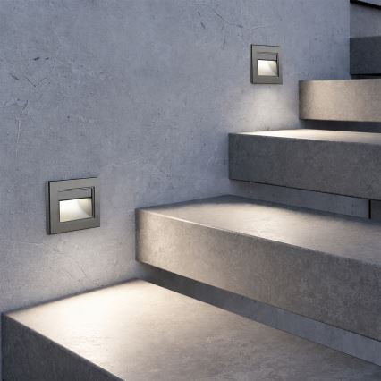 Brilagi - LED svetiljka za stepenište STEP LIGHT LED/1,5W/230V IP44 antracit