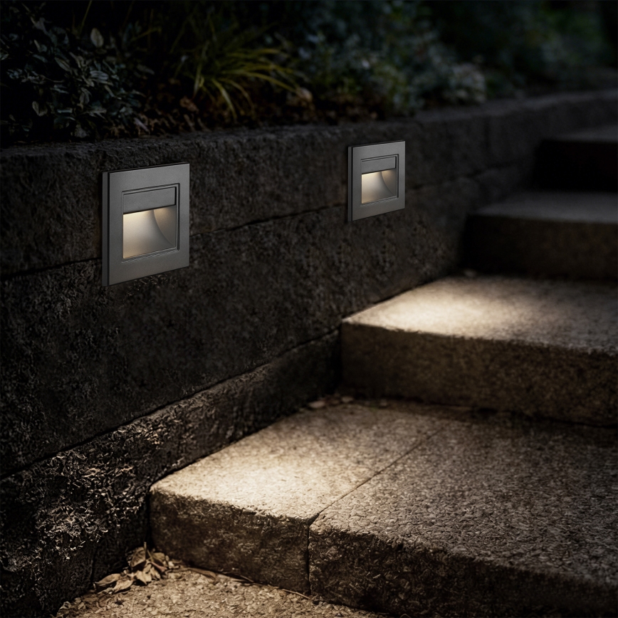 Brilagi - LED svetiljka za stepenište STEP LIGHT LED/1,5W/230V IP44 antracit