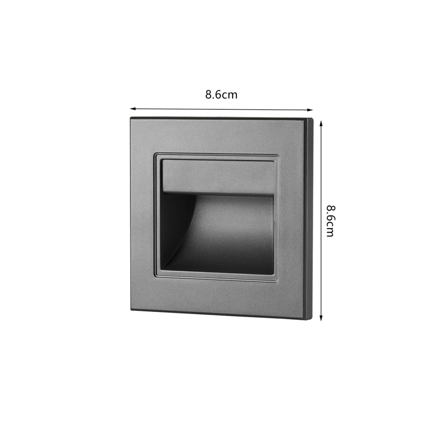 Brilagi - LED svetiljka za stepenište STEP LIGHT LED/1,5W/230V IP44 antracit