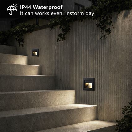 Brilagi - LED svetiljka za stepenište STEP LIGHT LED/1,5W/230V IP44 crna
