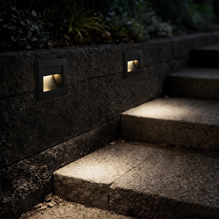 Brilagi - LED svetiljka za stepenište STEP LIGHT LED/1,5W/230V IP44 crna
